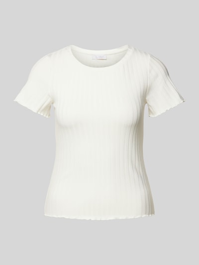 Rich & Royal T-Shirt mit Streifenmuster Offwhite 2