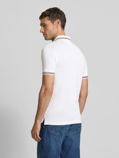 Tommy Hilfiger Slim Fit Poloshirt mit Logo-Stitching Weiss 5