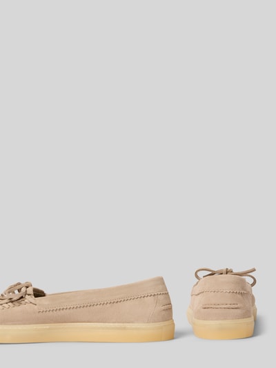 Productfoto, Loafers uit echt leer met afgeronde punt, comfortmodel, rubberzool, model 'CPH365' van Copenhagen, dames, beige, schachthoogte 5 cm, schachtbreedte 17 cm, hakhoogte 2 cm