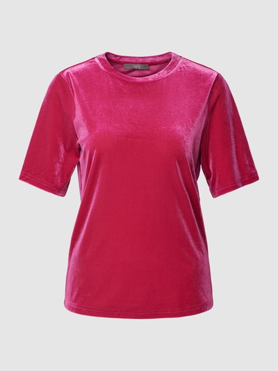 Jake*s Collection T-shirt met ronde hals Fuchsia - 2