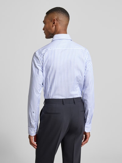 SEIDENSTICKER Slim fit zakelijk overhemd van katoen met kentkraag Koningsblauw - 5