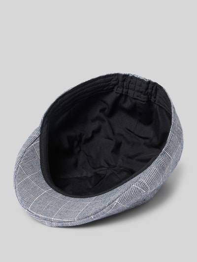 Produktfoto, Schiebermütze aus Woll-Mix von Müller Headwear mit Strukturmuster, teilelastischer Bund, graue und schwarze Farbtöne, abgerundete Passform.