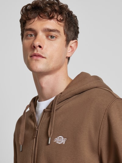 Dickies Sweatjacke mit Logo-Stitching Dunkelbraun 3