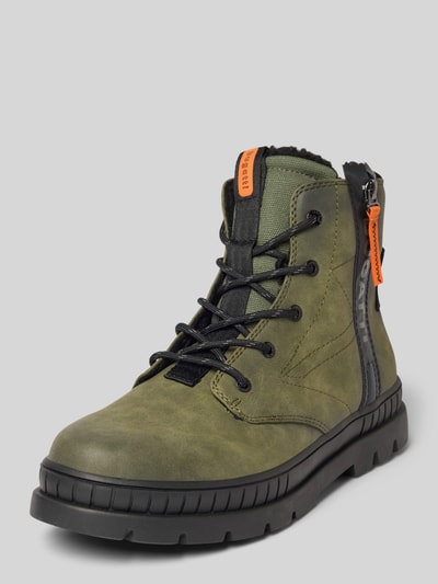 bugatti Schnürboots mit Reißverschluss Modell 'Pallario' Smaragd 1