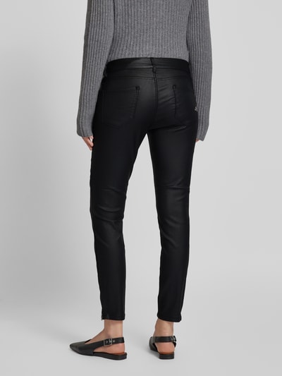 Buena Vista Skinny fit broek in leerlook, model 'Italy' Zwart - 5