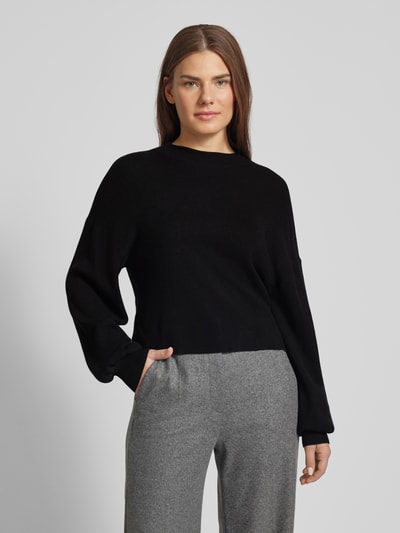 Vero Moda Pullover mit überschnittenen Schultern Modell 'NANCY' Black 4