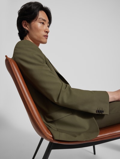 HUGO Slim Fit Anzug mit 2-Knopf-Sakko Modell 'Arti/Hesten' Oliv 3
