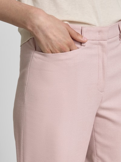 More & More Regular Fit Stoffhose mit Strukturmuster Rose 3