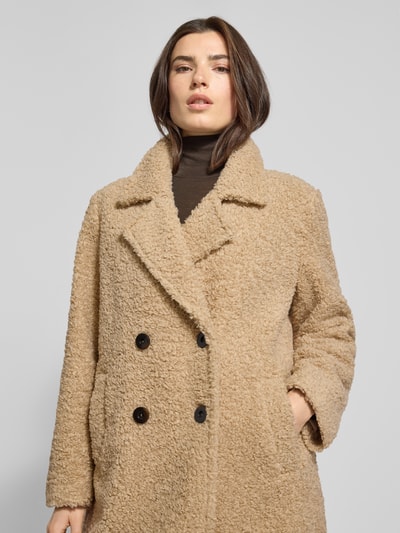 More & More Płaszcz z kołnierzem z połami i wpuszczanymi kieszeniami Piaskowy 3