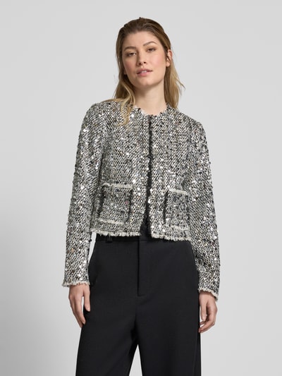 Rich & Royal Blazer mit Paillettenbesatz Silber 4