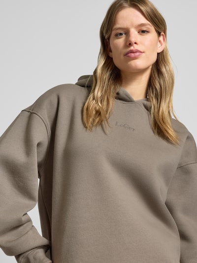 LeGer by Lena Gercke Hoodie mit Label-Stitching Modell 'Abby' Taupe 3