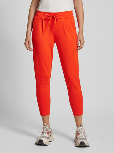 ICHI Stoffen broek met verkorte pasvorm, model 'KATE' Rood - 4