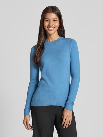 Christian Berg Woman Strickpullover aus Viskose-Mix mit Rundhalsausschnitt Rauchblau 4
