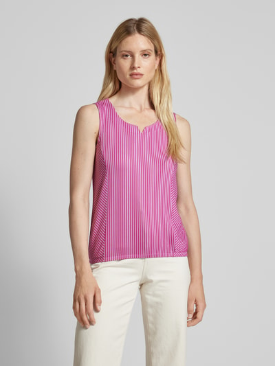 Tom Tailor Top mit V-Ausschnitt Pink 4