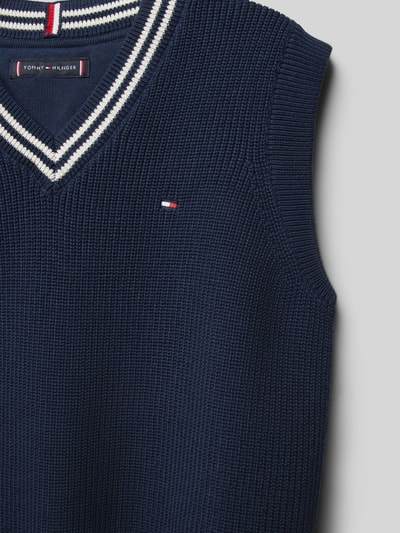 Tommy Hilfiger Kids Pullunder mit Label-Stitching Marine 2