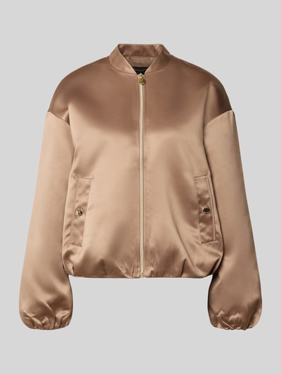 s.Oliver BLACK LABEL Regular Fit Blouson mit College-Kragen Mittelbraun 2
