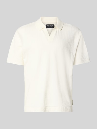 Marc O'Polo Relaxed Fit Poloshirt aus reiner Baumwolle Offwhite 2