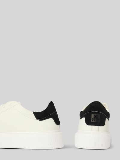 Marc O'Polo Sneakersy niskie z wysokiej jakości skóry bydlęcej Biały 2