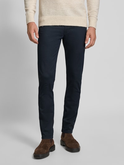 bugatti Modern fit broek in 5-pocketmodel Marineblauw - 4