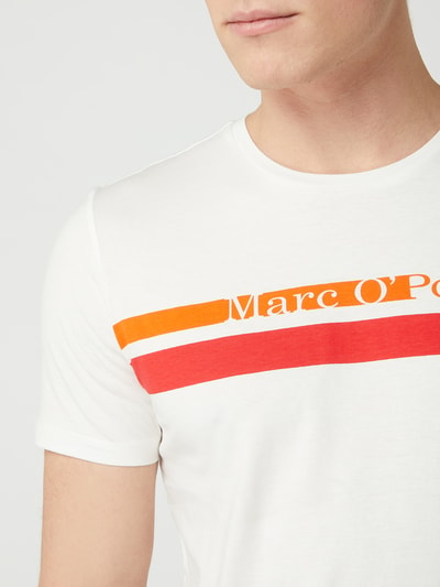 Marc O'Polo Shaped Fit T-Shirt aus Baumwolle  Offwhite 3