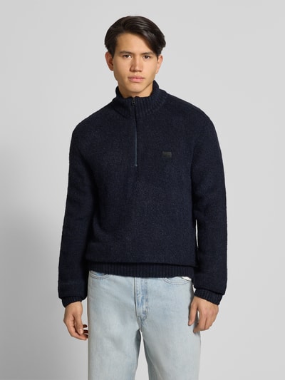 G-Star Raw Gebreide pullover met labeldetail Donkerblauw - 4