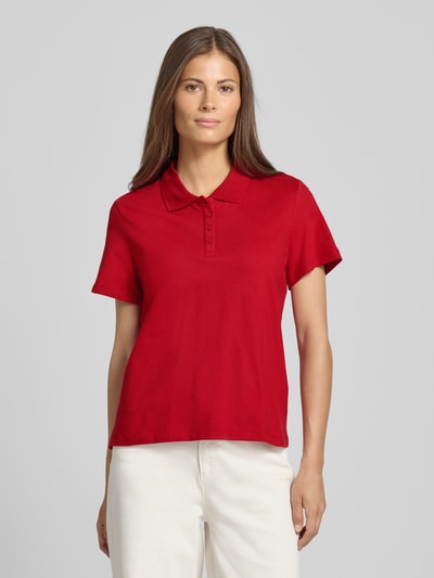 s.Oliver RED LABEL Regular fit poloshirt van katoenmix Rood - 4
