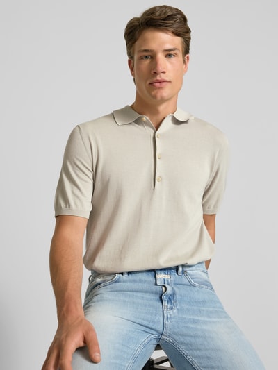 Closed Poloshirt mit gerippten Abschlüssen Kitt 3