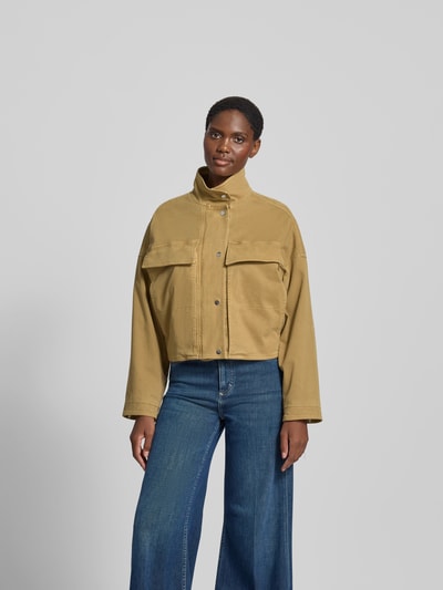 Closed Relaxed Fit Jacke mit Stehkragen Beige 4