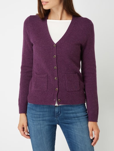 Christian Berg Woman Cardigan aus Merinowolle  Purple Melange 3