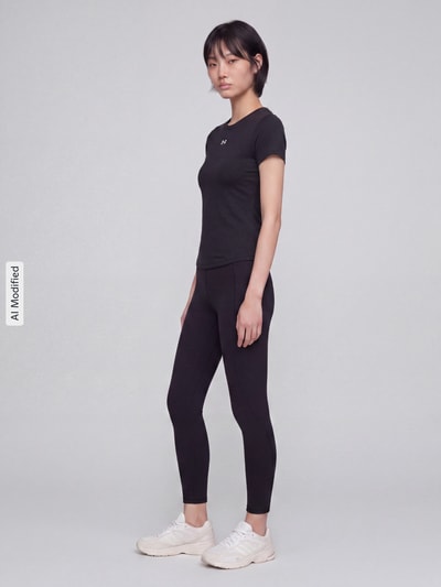 Under Armour Regular Fit Sport-T-Shirt mit Logo-Print  Black 1
