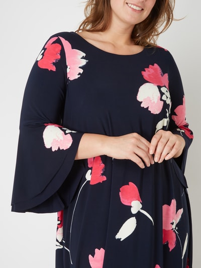 Lauren Ralph Lauren PLUS SIZE - jurk met bloemenmotief Donkerblauw - 6