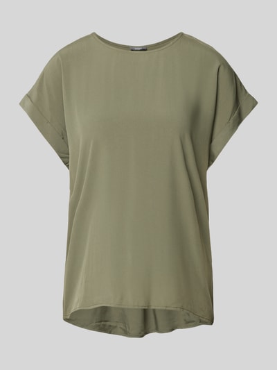 Montego Viscose blouse met korte kapmouwen Rietgroen - 2