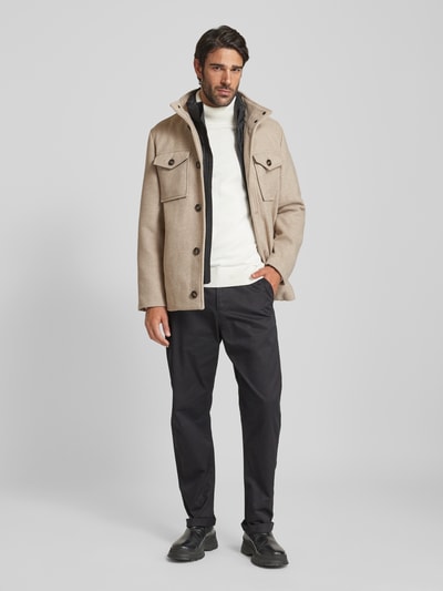 Tom Tailor Regular Fit Jacke mit Wolle Beige 1