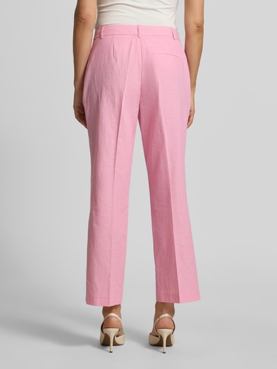 Christian Berg Woman Selection Straight Fit Stoffhose aus Leinen-Mix Pink 5