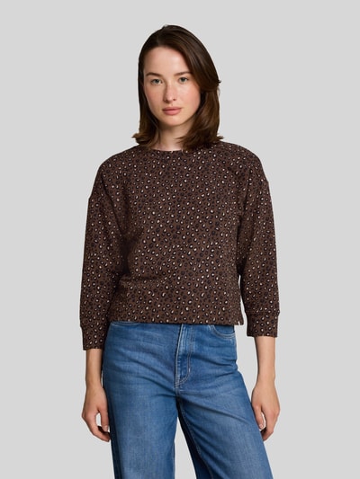 Tom Tailor Denim relaxed fit sweatshirt van katoenmix Zwart - 4