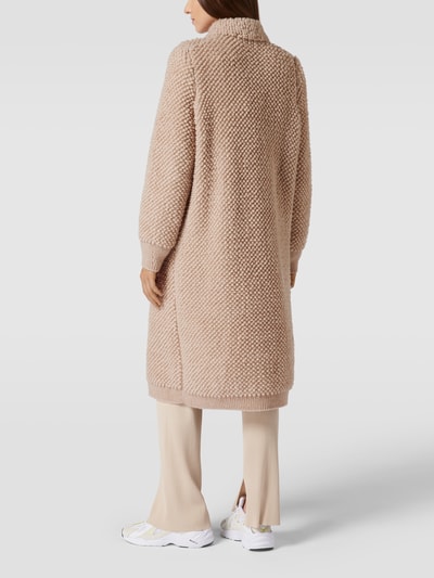 Marc Cain Wollmantel mit Strukturmuster Modell 'Collection B' Taupe 5