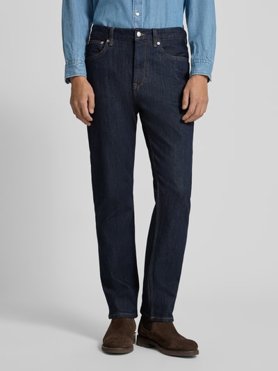 Tommy Hilfiger Regular fit jeans van katoenmix  Donkerblauw - 4