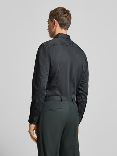 Jake*s Slim fit zakelijk overhemd van katoen met kentkraag Middengrijs - 5