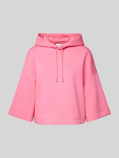 comma Casual Identity Hoodie in unifarbenem Design Pink 2