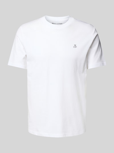 Marc O'Polo T-Shirt mit Label-Print Weiss 2