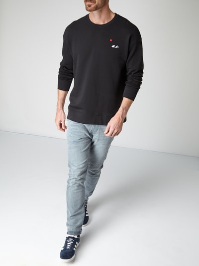 Jack & Jones Box Fit Sweatshirt mit Snoopy©-Stickerei Dunkelgrau 1