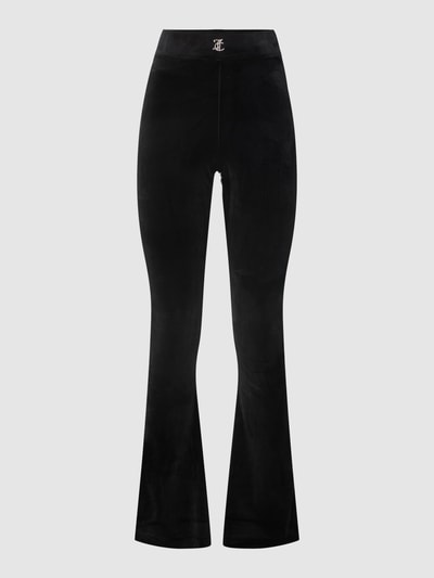 Juicy Couture Flared sweatpants met labelapplicatie, model 'FREYA' Zwart - 2