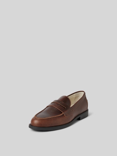 Duke & Dexter Loafer mit strukturierter Sohle Dunkelbraun 2