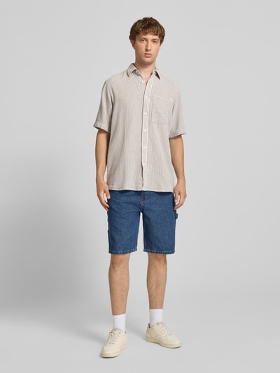 G-Star RAW Regular Fit Freizeithemd in kurzärmeligem Design Offwhite 1