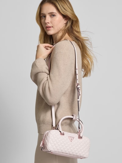 Guess Crossbodytas met doorgestikte naden, model 'RIANEE' Steengrijs - 1