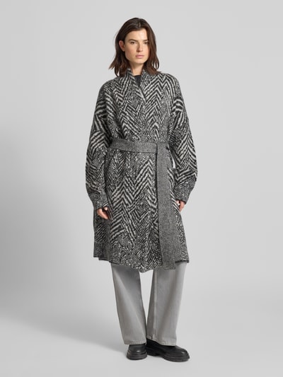 BOSS Kardigan o kroju oversized z mieszanki moheru model ‘FABRINTA’ Czarny 4