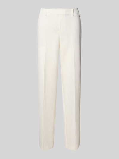 STEHMANN Straight Leg Stoffhose mit Eingrifftaschen Modell 'Fenja' Offwhite 2