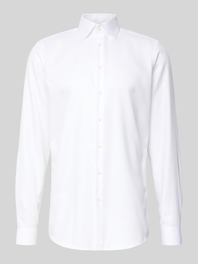 Christian Berg Men Regular Fit Businesshemd mit extra langem Arm Weiss 2