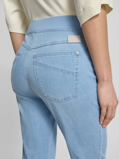 Raphaela By Brax Slim Fit Jeans aus Baumwoll-Mix Modell 'PAMINA 6/8 DEKO' Blau 3
