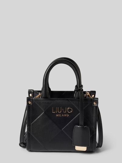 Liu Jo White Handtasche mit Label-Applikation Modell 'RIDHI' Black 2